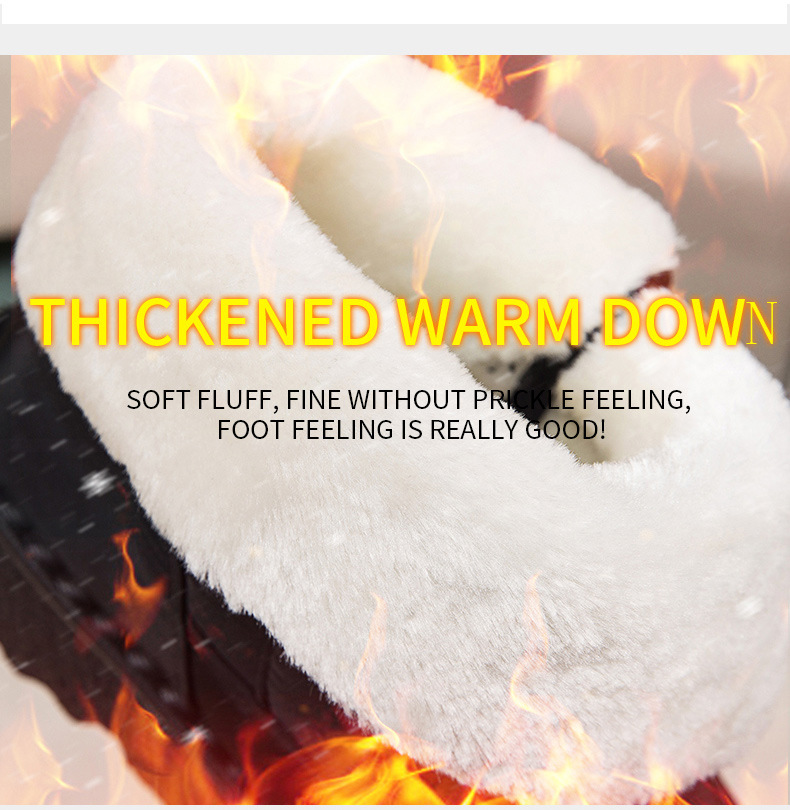Winter New Snow Boots Women's High Top Waterproof Cotton Shoes Casual Short Tube Plush Plus Large Cotton Boots 43 Amazon