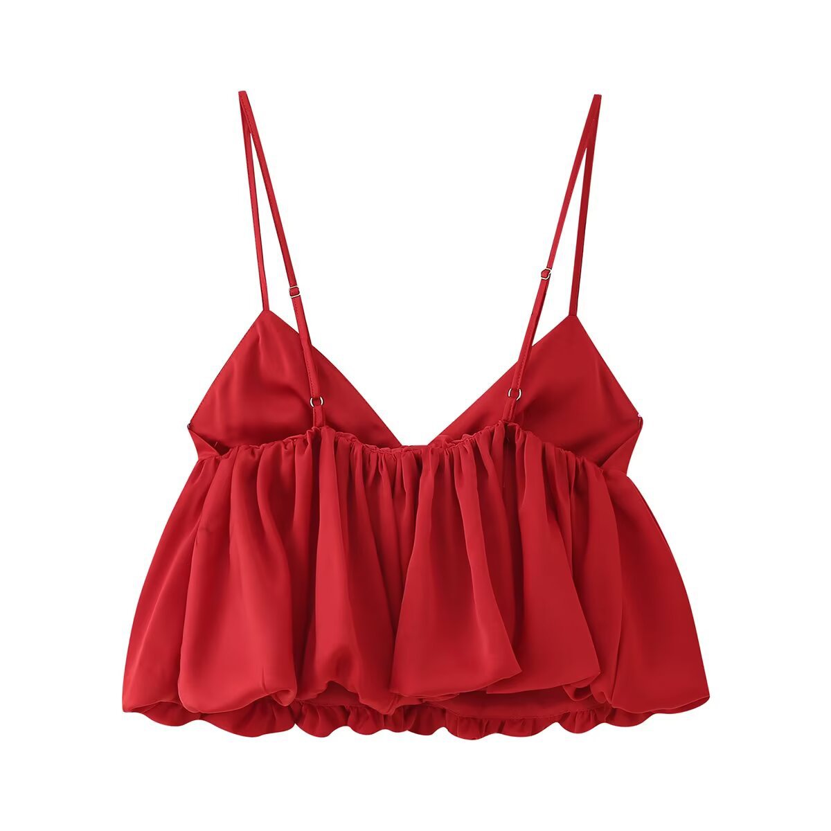 Ladies Sleeveless Fuzzy Solid Cami