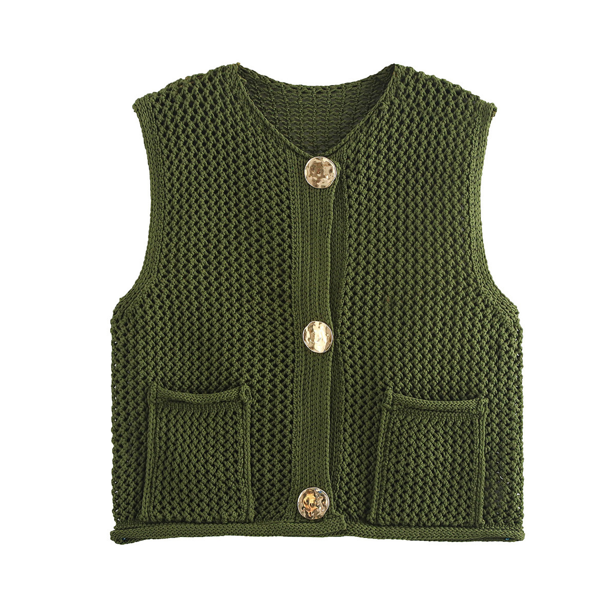 Urban Knit Regular Fit Sleeveless Jacket