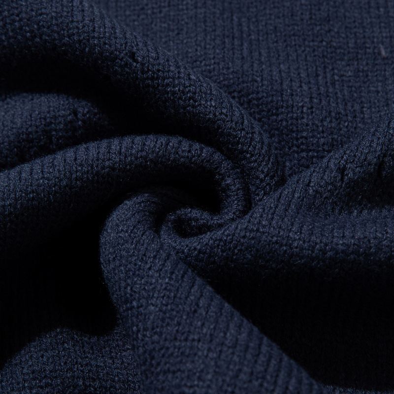 Unisex Japanese Workwear Color Block Vee Neck Sweater