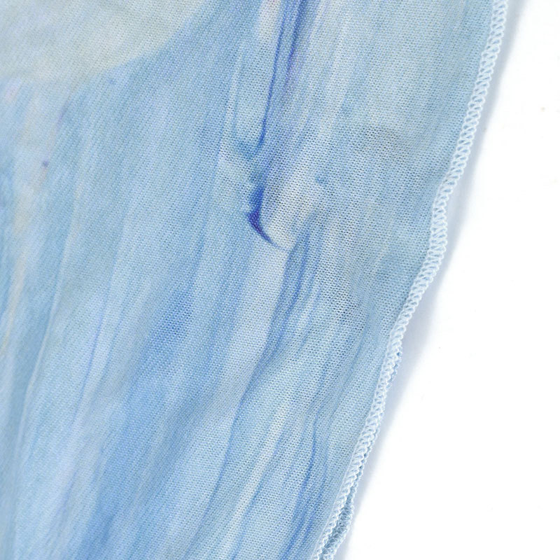 Soft Glossy Swirl Polyester Skirt