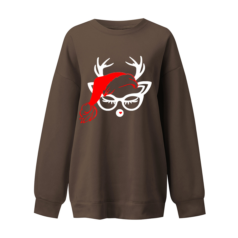 Scarlet Reindeer 3D Korean Oversized Hoodie