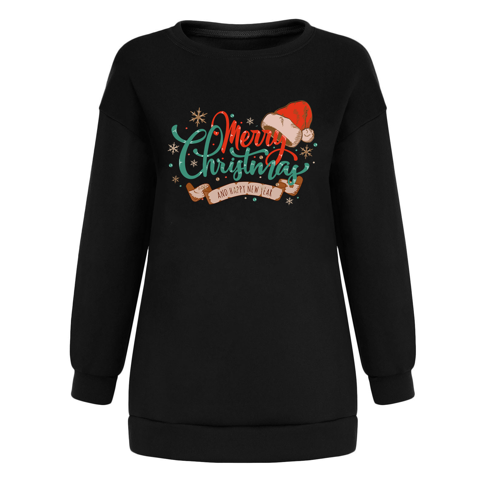 Ladies Japanese Style Oversized Long Sleeve Graphic Sweatshirt