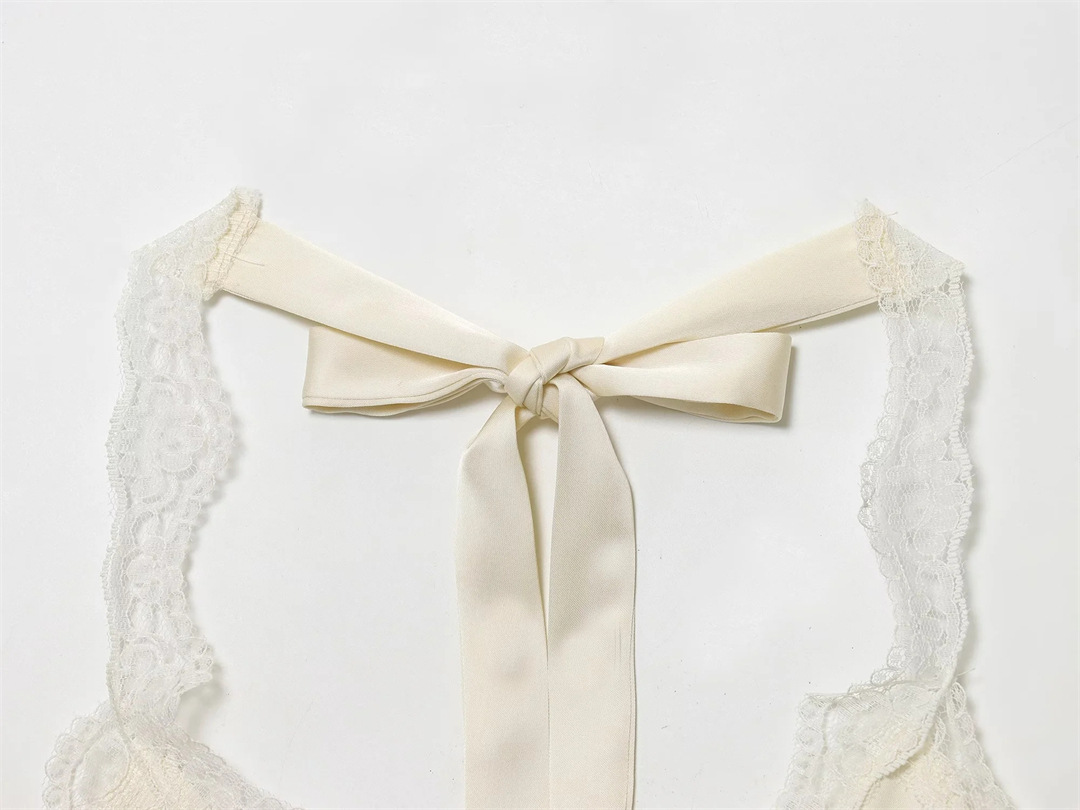 Streetwear Open Back Frill Wrap Cami