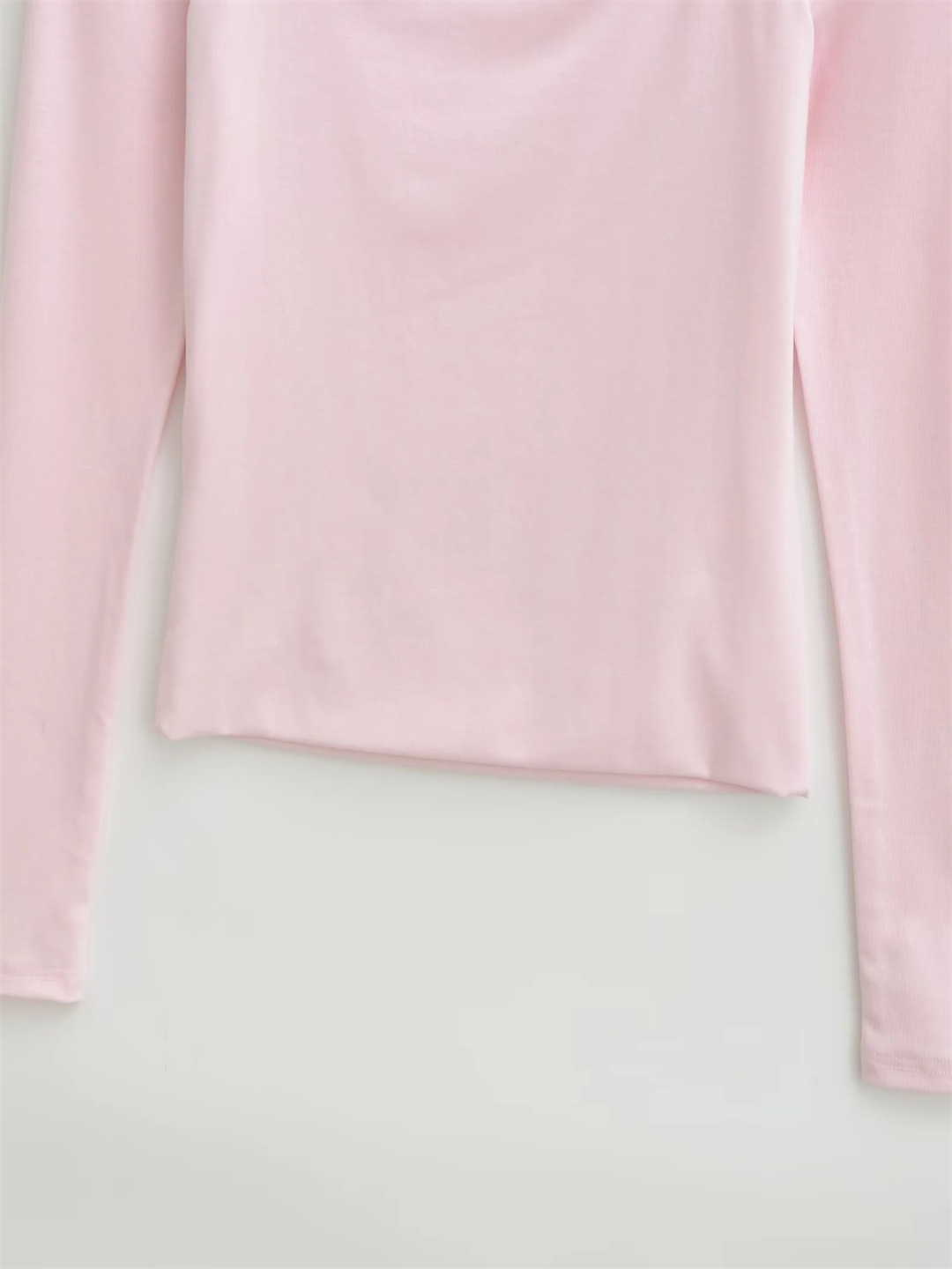 Ladies Sensual Bodycon Solid Long Sleeve Tee