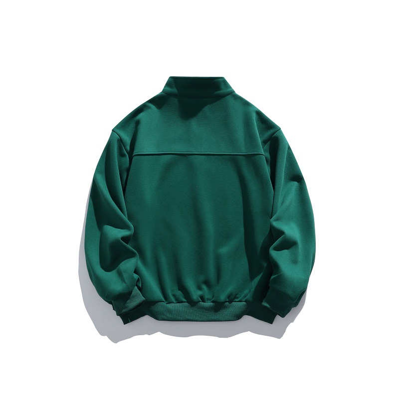 Streetwear Oversized Quarter Zip High Neck Emblem Hoodie