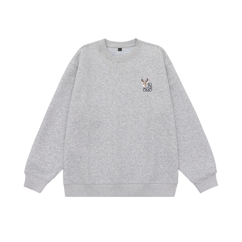Oversized Cotton Blend Streetwear Pullover Hoodie