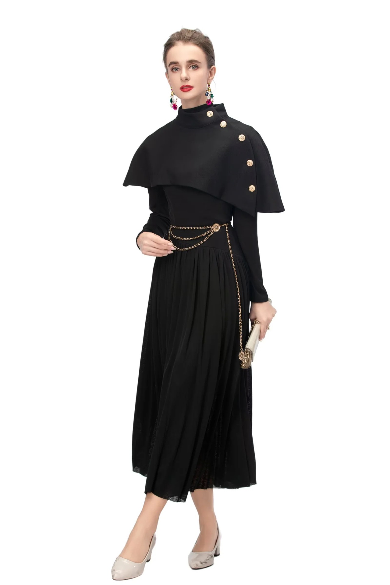High-Rise Solid Chenille Commute Maxi Skirt
