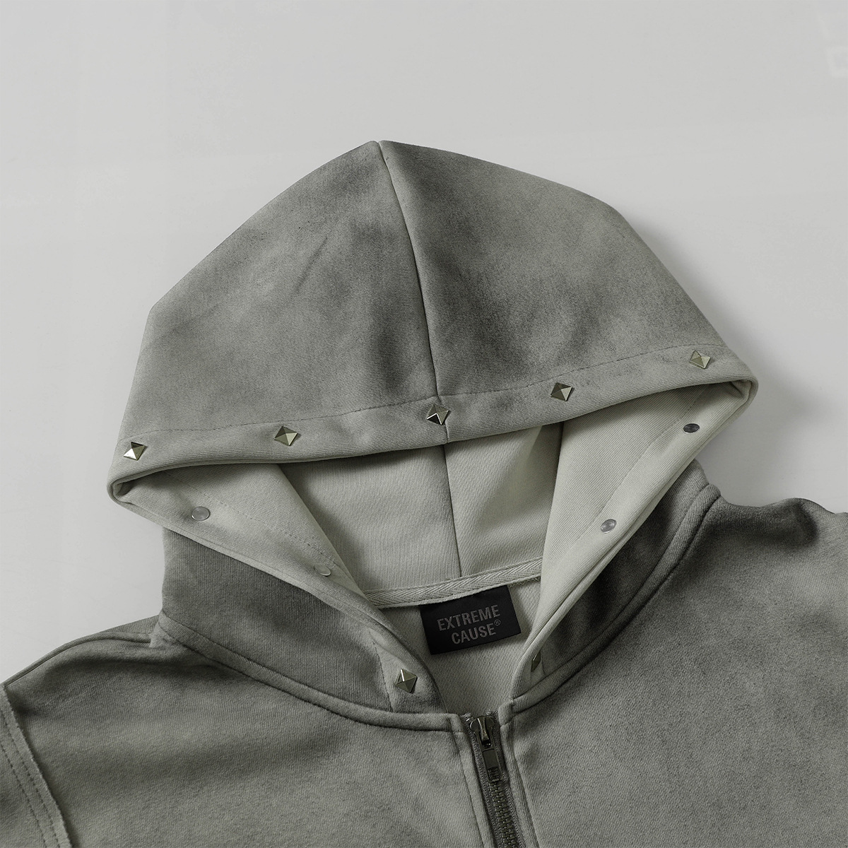 American Vintage Loose Fit Zipper Front Hoodie