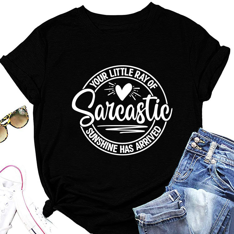 Ladies Geometric V Neck T-shirt