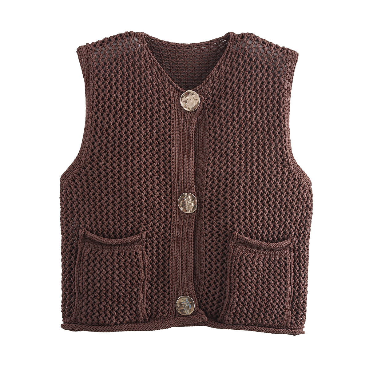 Urban Knit Regular Fit Sleeveless Jacket