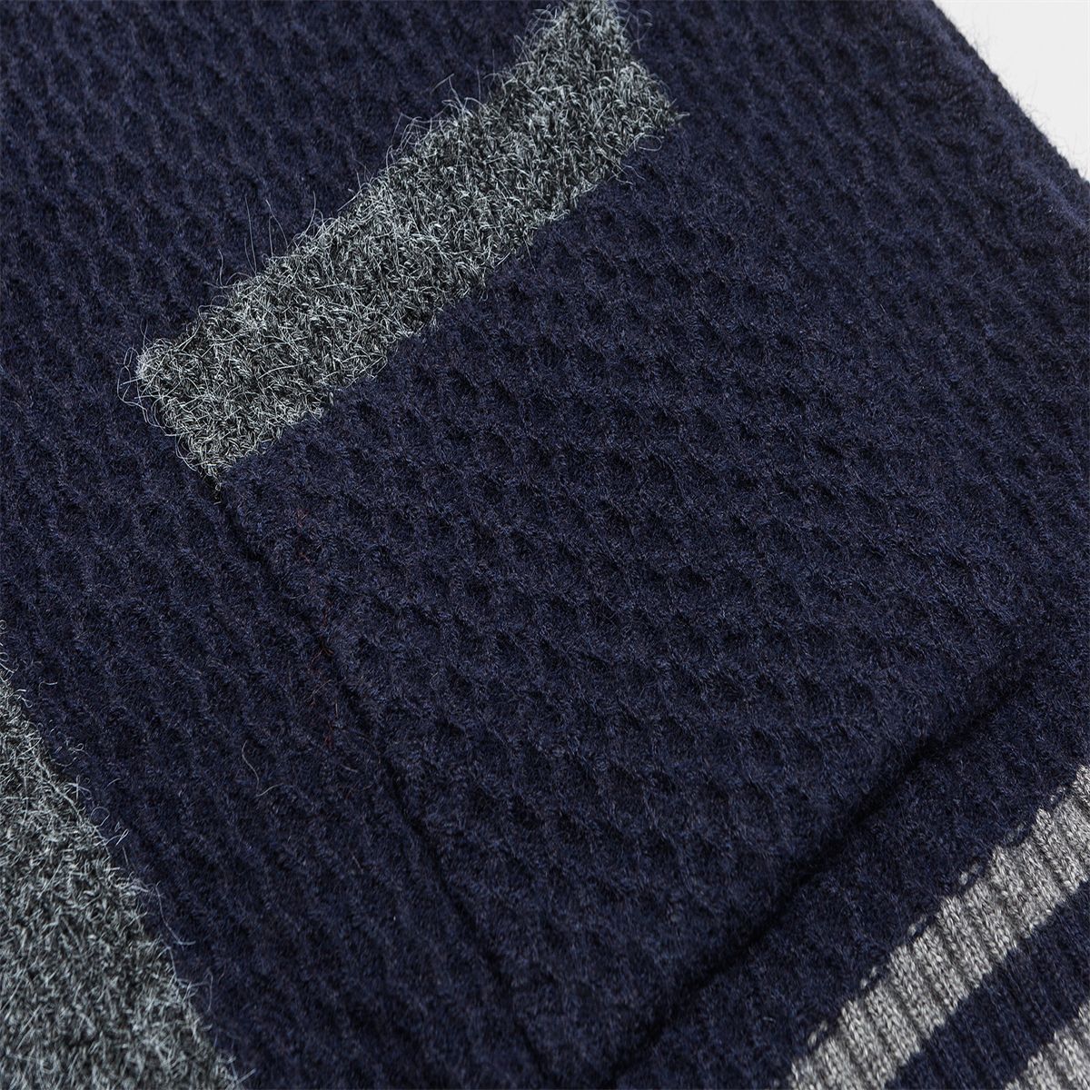 Oversized Two-Tone Japanese Workwear Cardigan