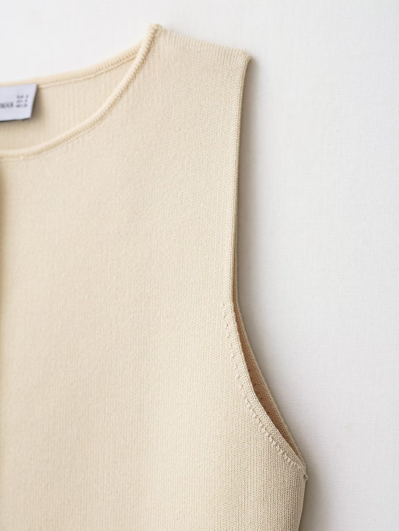 Slim Fit Polyester Ribbed Hem Button-Front Tank Sweater