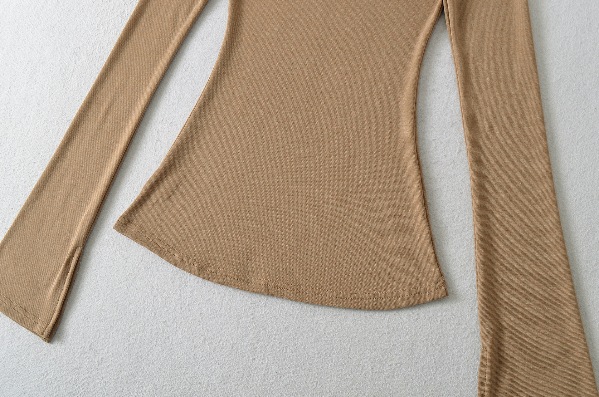 Round Neck Full Sleeve Double Layer Contour Tee