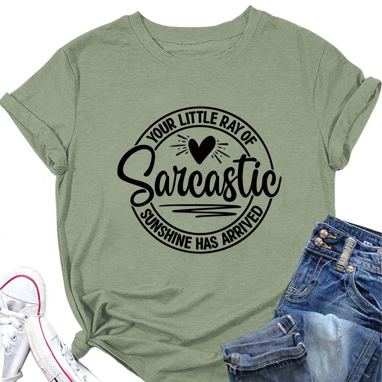 Ladies Geometric V Neck T-shirt