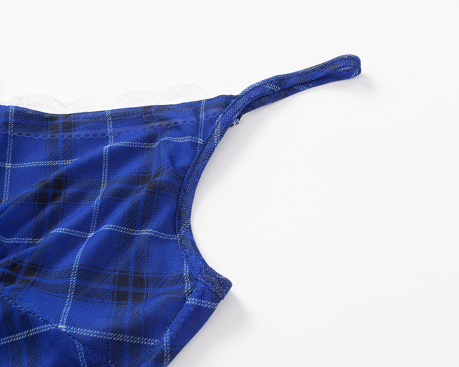 Plaid Strapless Dress Long Dress