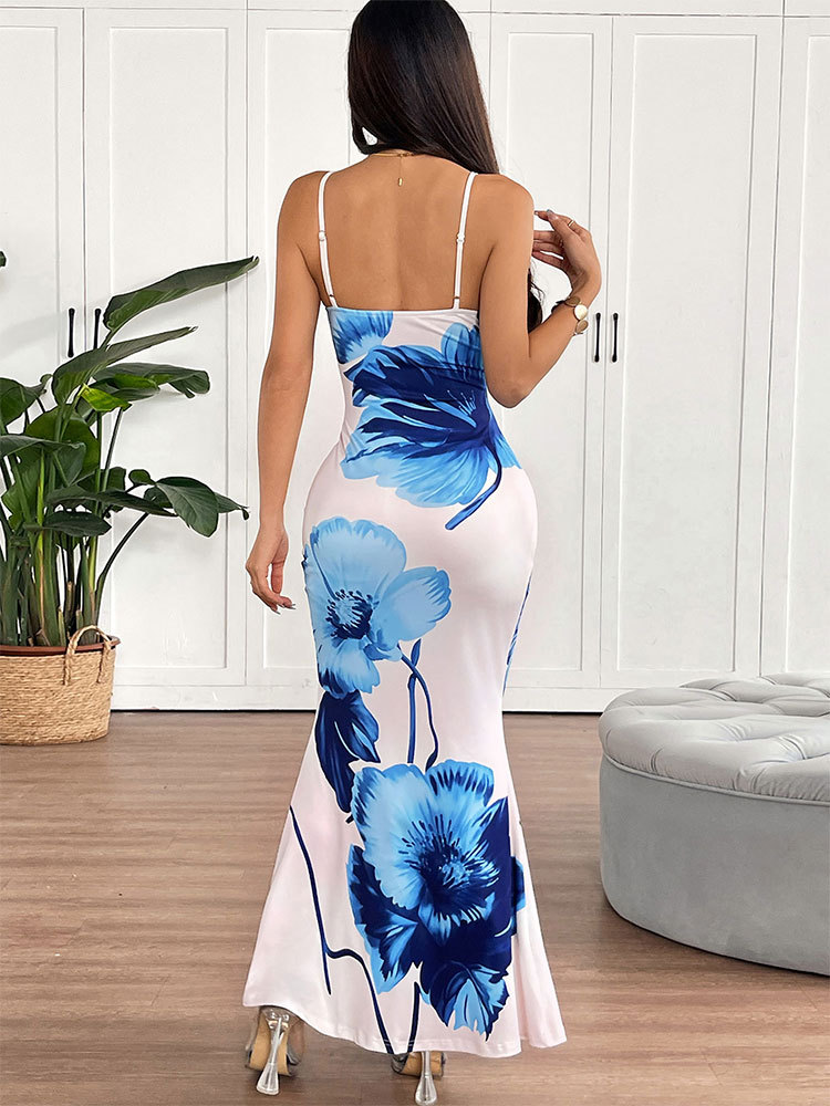 Botanical Pattern Tube Dress