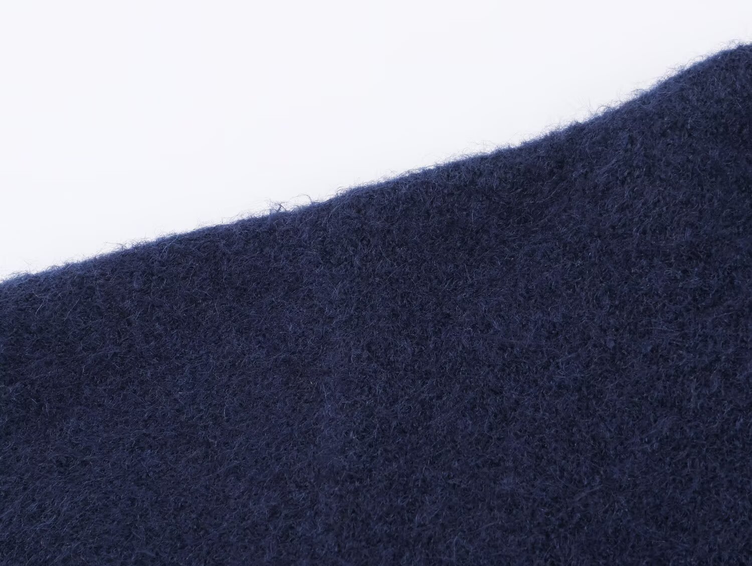 Convertible Neck Elbow-Length Color-Block Patch Sweater