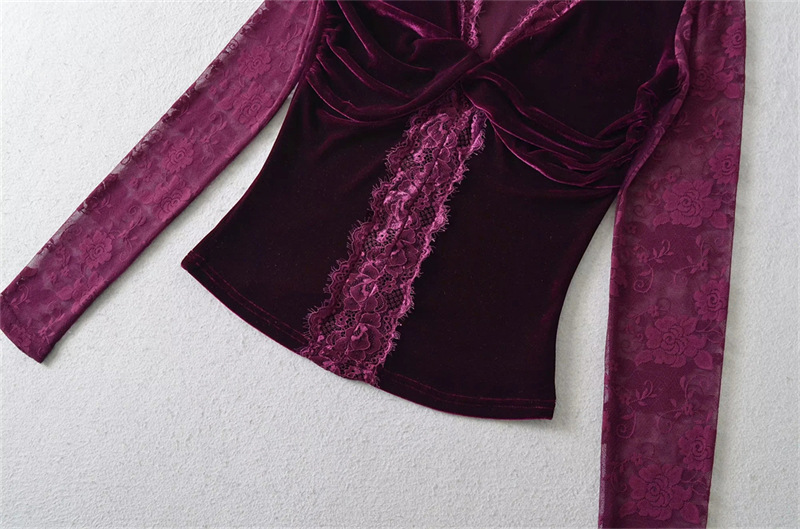 Sultry Solid Plunge Tied Front Bodysuit