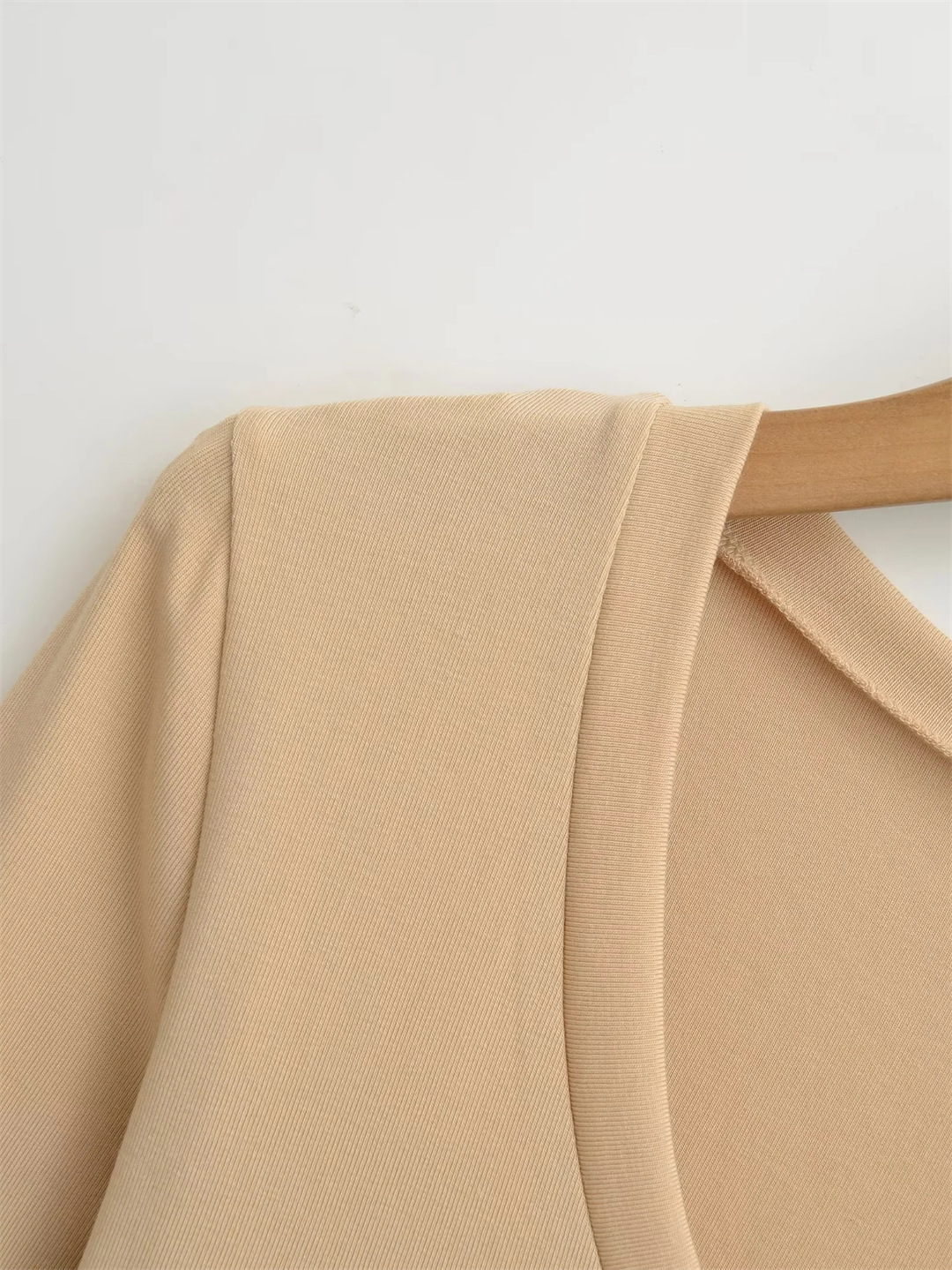 Plain Slim Fit Low Cut Wrist-Length Body Suit