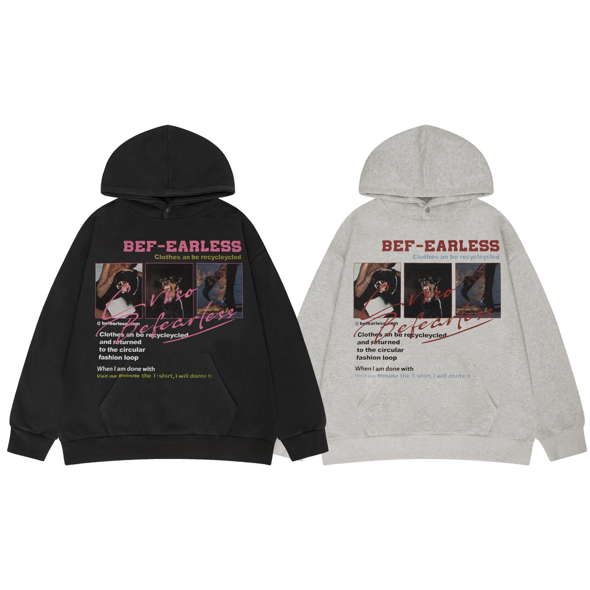 Streetwear Oversized Cotton Graphic Hoodie