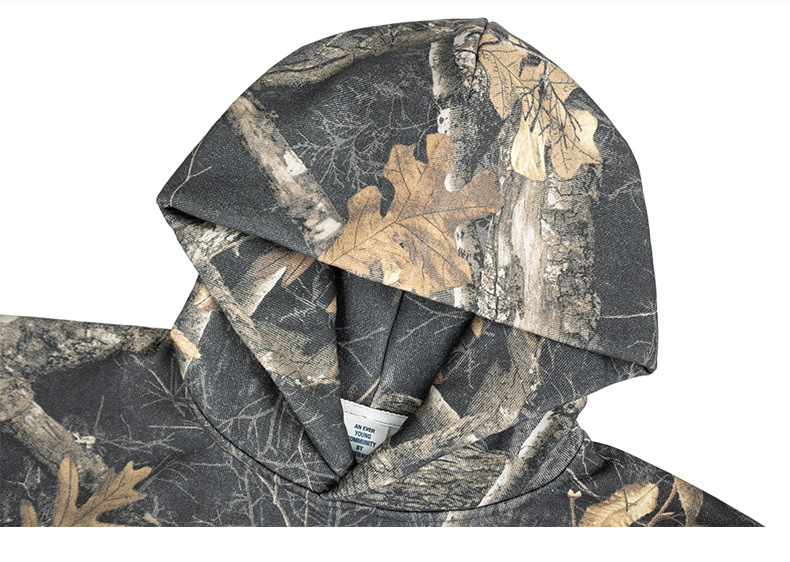 Woodland Camo Brushed Cotton Hoodie