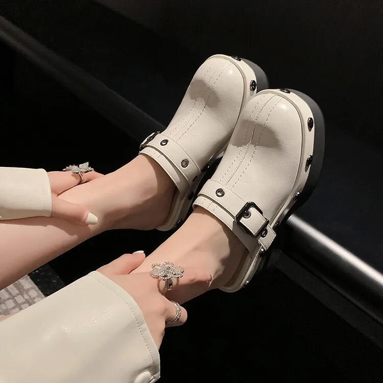 Ladies Embellished Chunky Sole Sandals