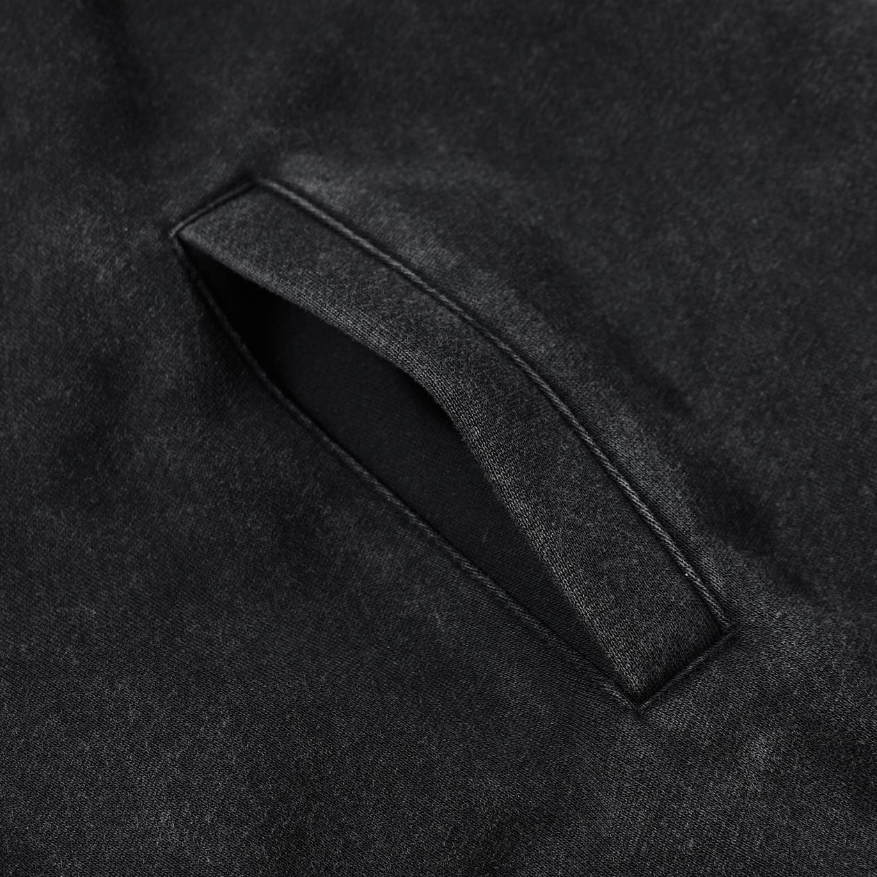 Faded Faux Layered Long Sleeve Hoodie
