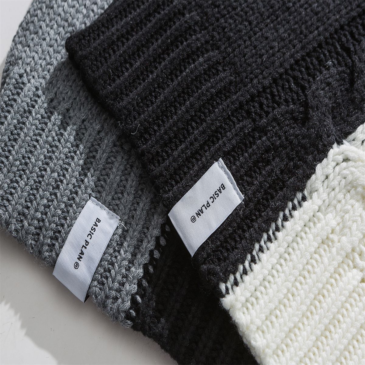 Japanese Workwear Contrast Block Oversized Sweater