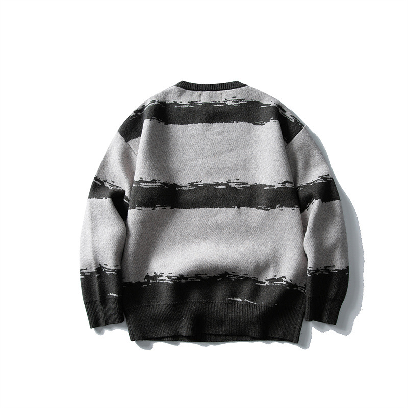 Japanese Workwear Two-Tone Banded Sweater