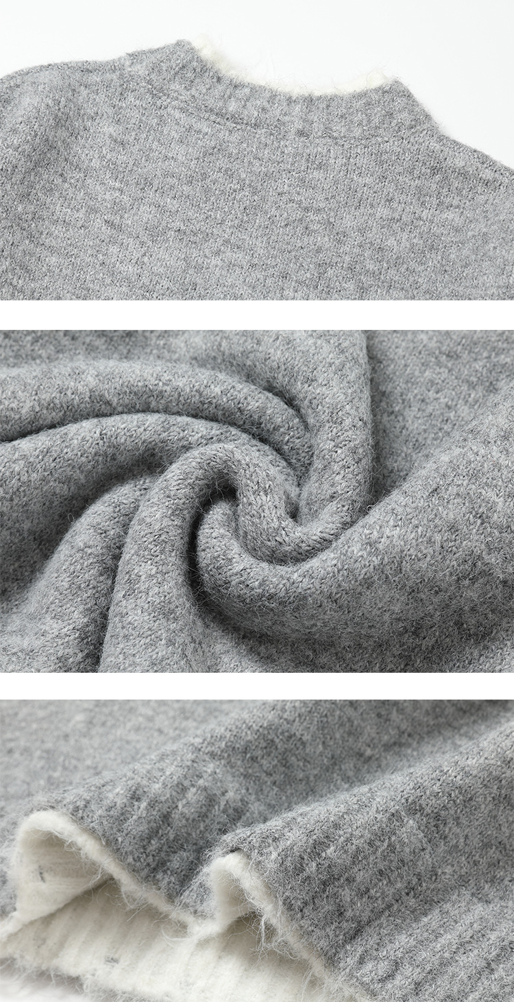 Japanese Workwear Dual-Layer Polyester Sweater