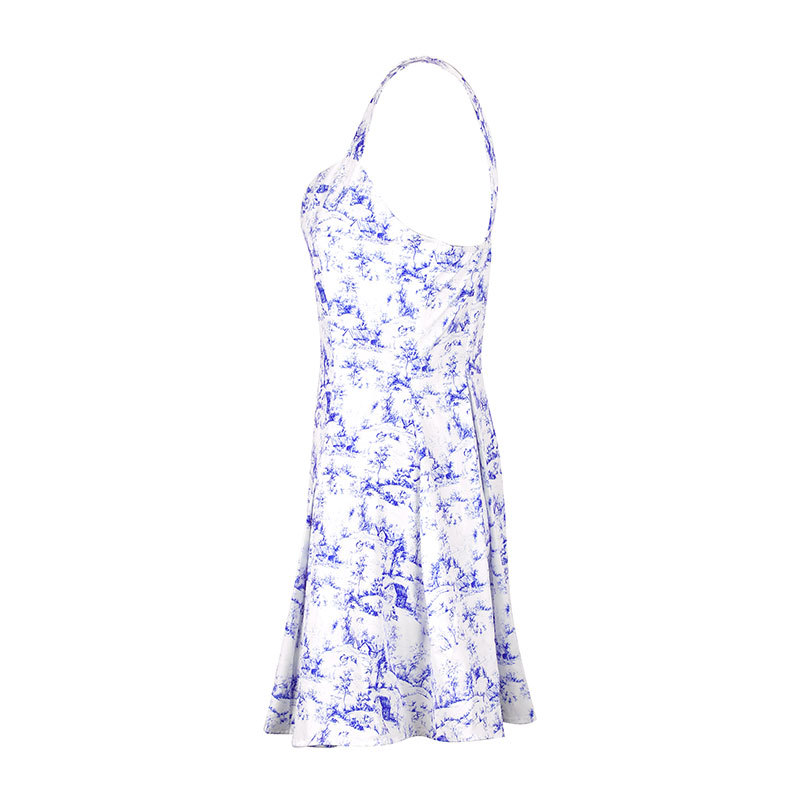 Polyester Sleeveless Open Back Fitted Dress