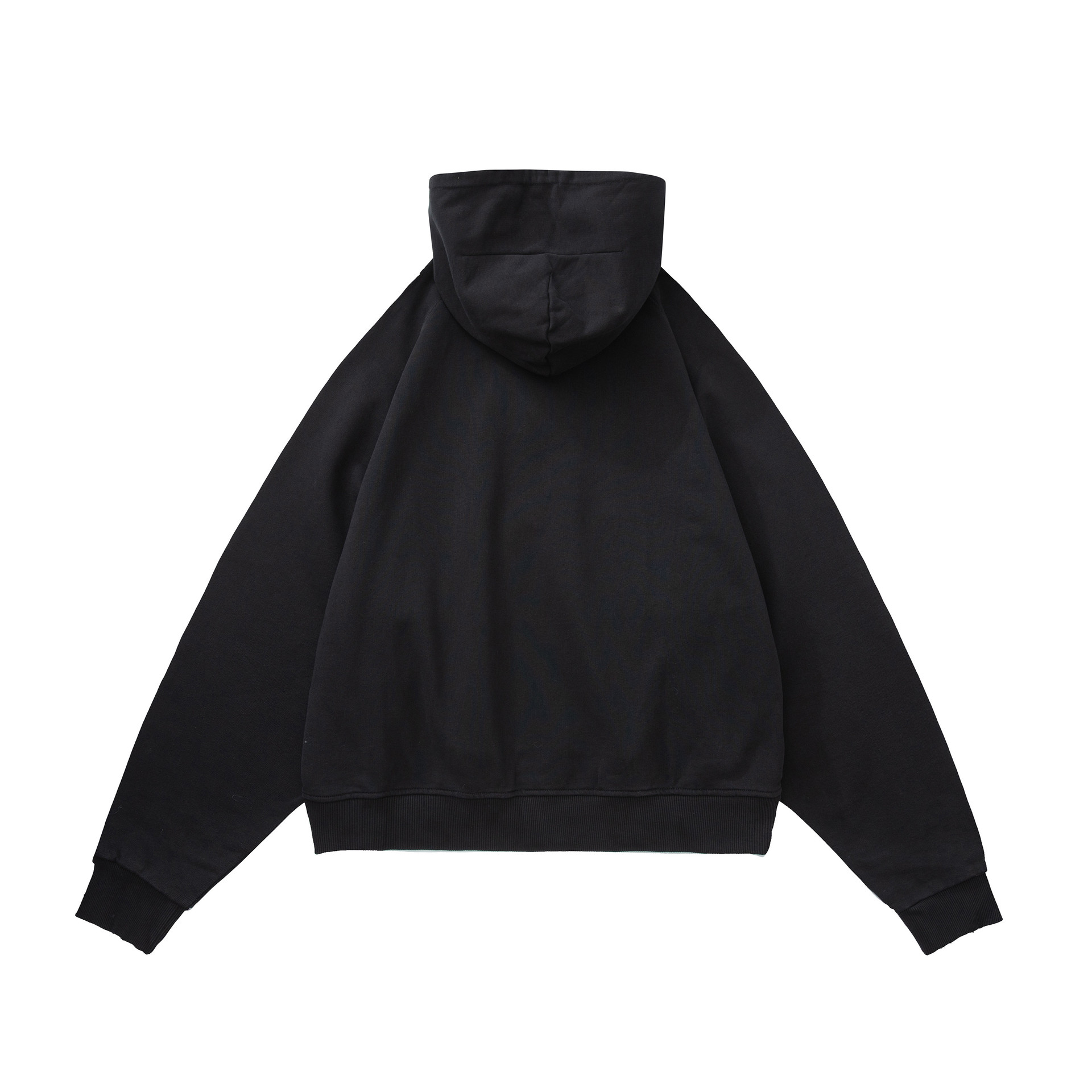 Loose Fit Printed Destroyed Hoodie