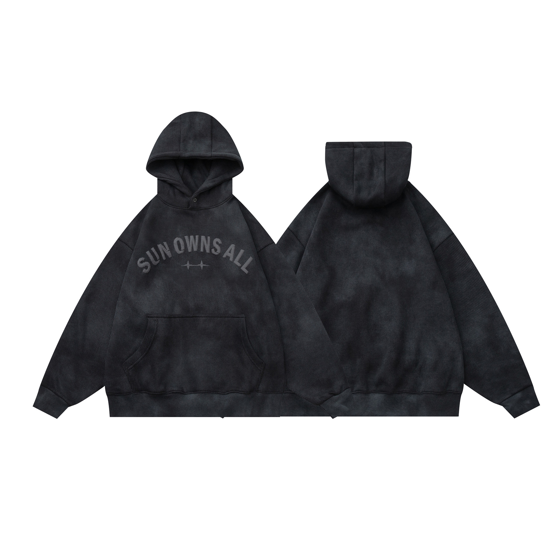 Distressed Oversized Retro Graphic Hoodie