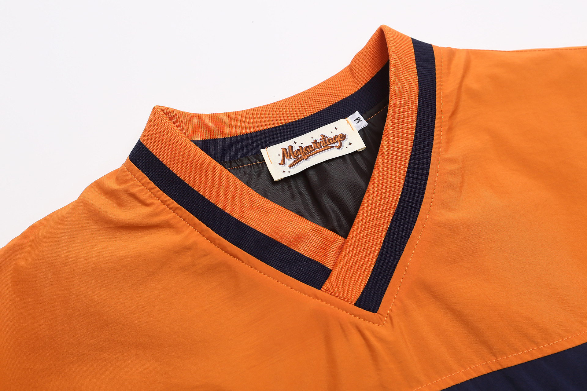 American Retro Two-tone Polyester Sweatshirt