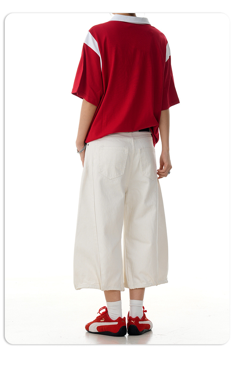 Loose Fit Trendy Slimming, Casual Straight-Leg Workwear Shorts