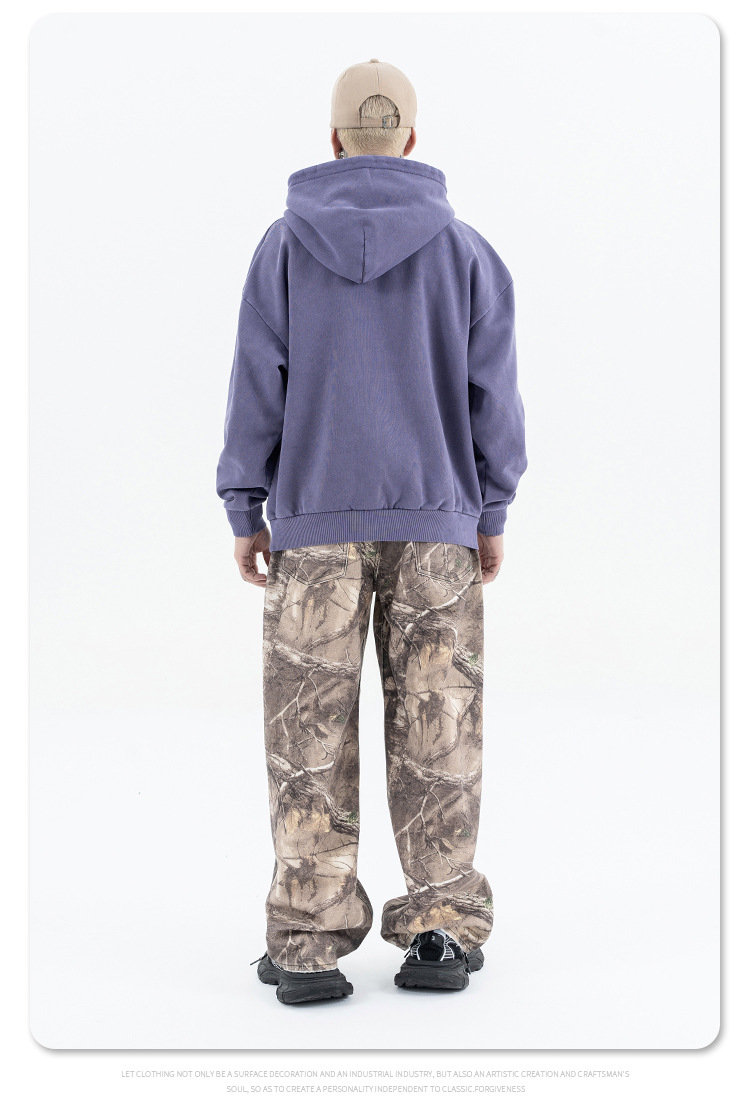 Urban Oversized Cotton Vintage Emblem Hoodie