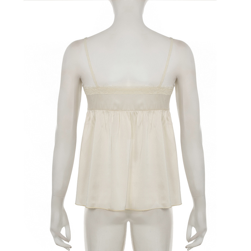 Ribbon Trim Contrast Clasp Slit Sling