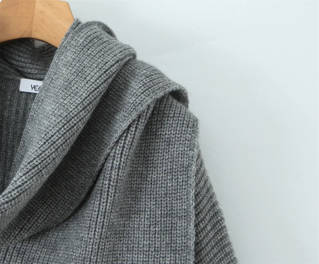 Ladies Korean Japanese Oversized Cozy Knit Cardigan