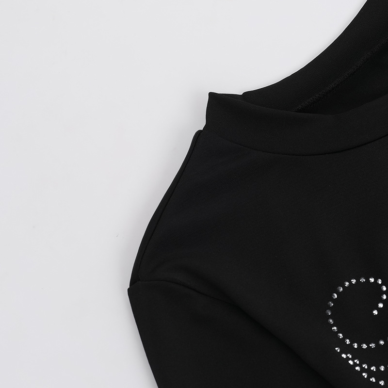 Ladies' Winged Jeweled Full Sleeve Round Neck Top