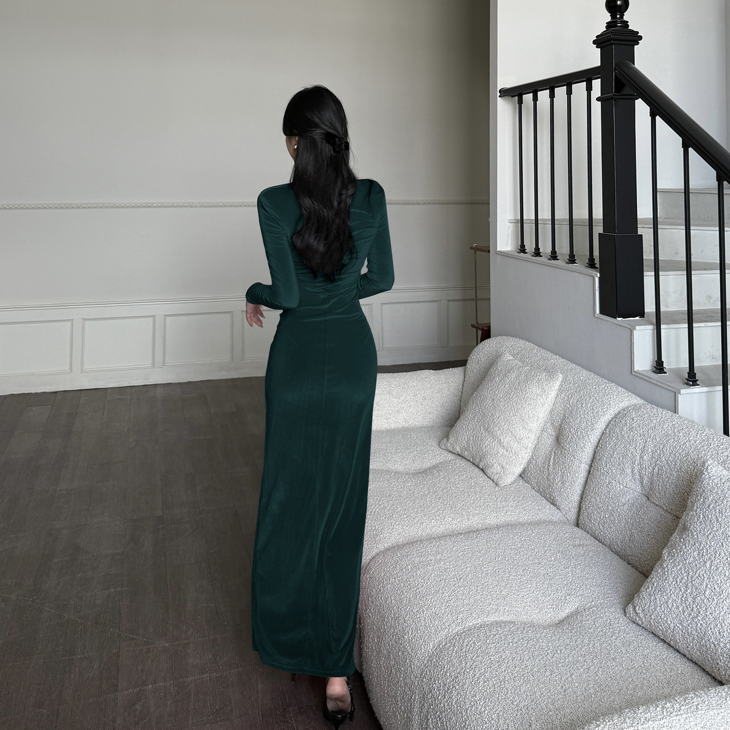 Bodycon Maxi Dress with Side Split
