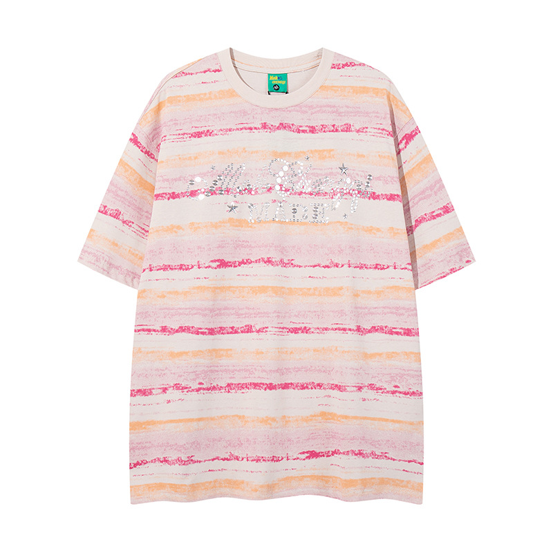 His & Hers Vintage Crystal-Banded Oversized Crewneck Tee