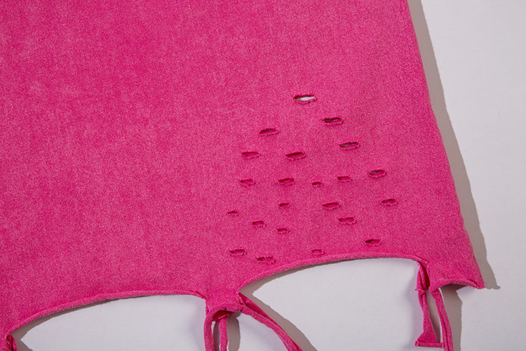 Oversized Pink Sleeveless Tank Top for Men Loose Street Dance