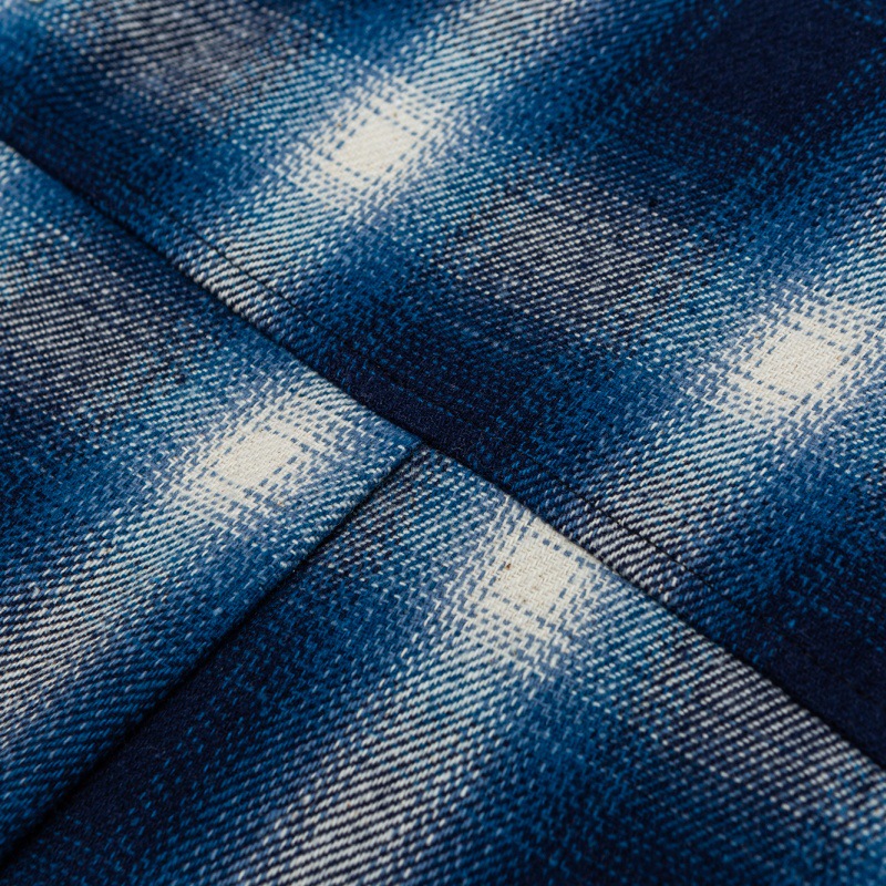 Men's Oversized Check Cotton Blend Shirt