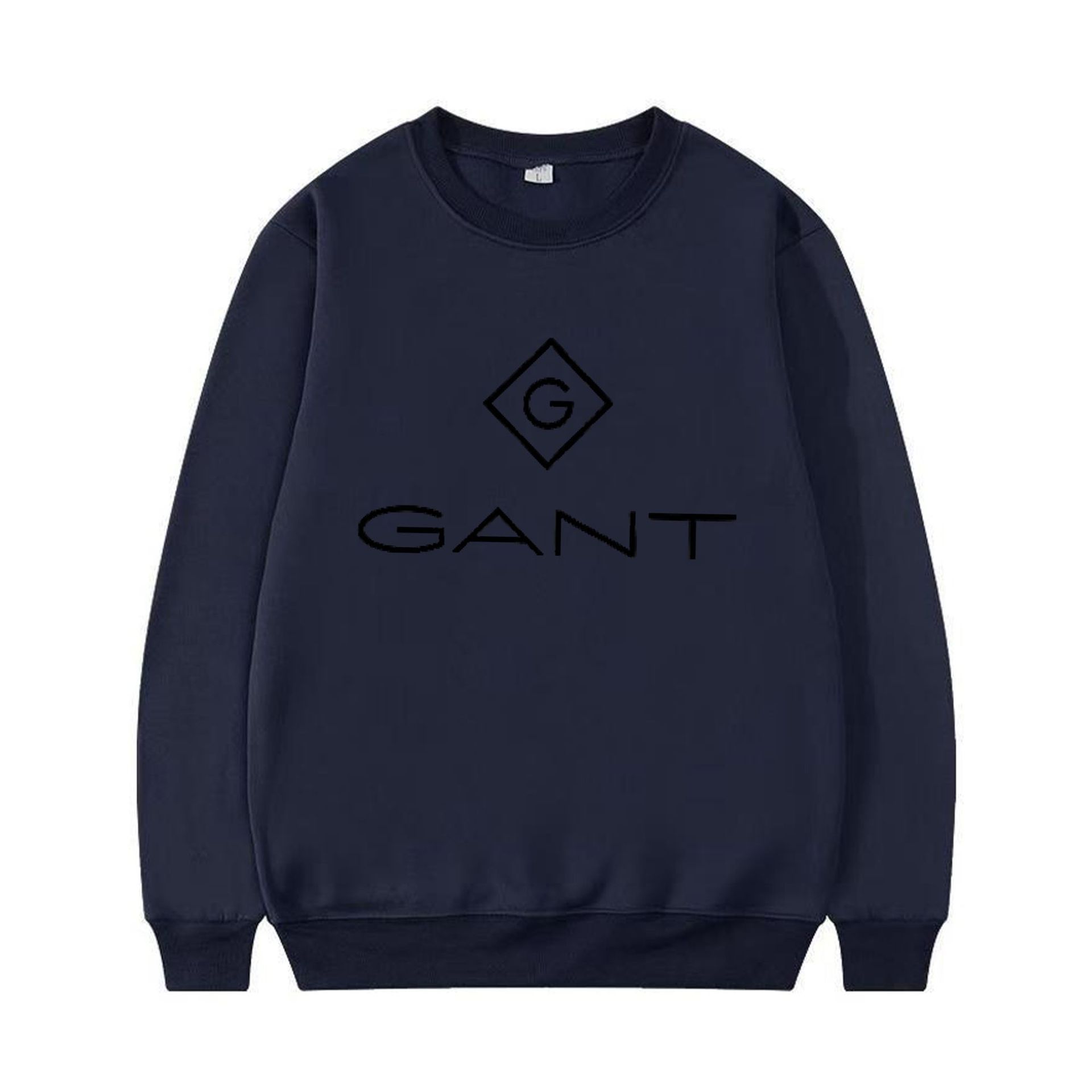 Korean Letter Print Loose Fit Sweatshirt