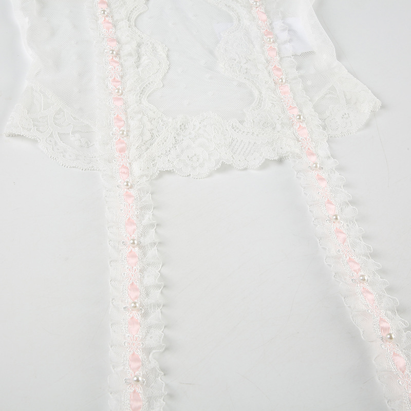 Sheer Plunge Cami Featuring Cutout Panels & Thin Straps