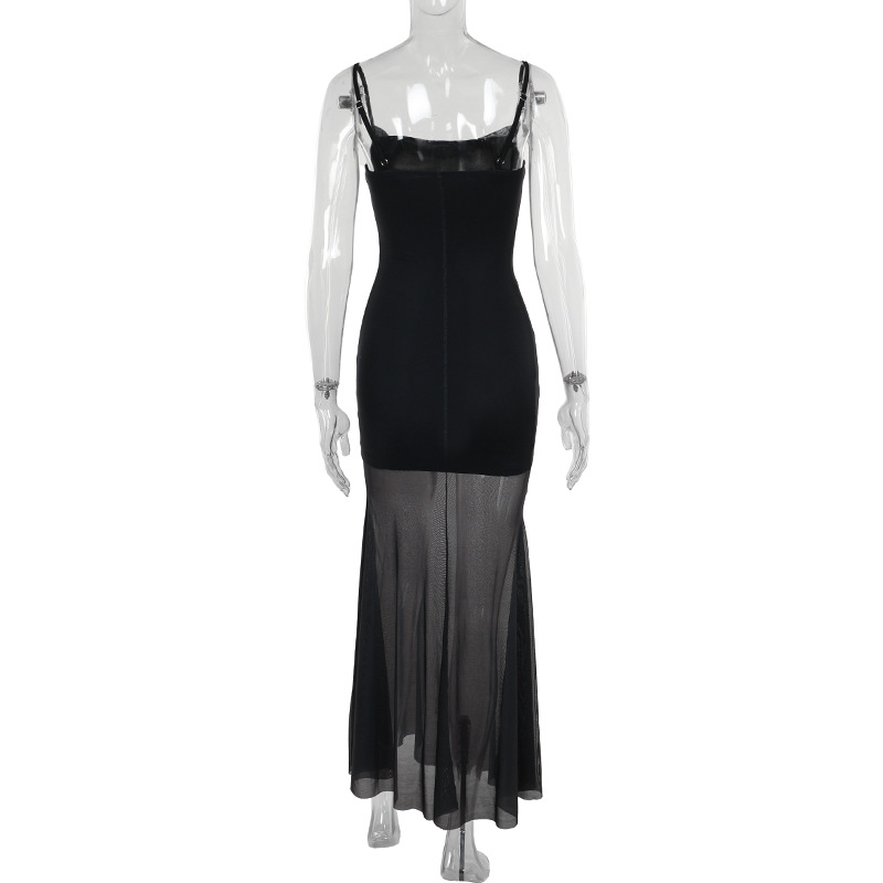 Hooded Sleeveless Skull Streetwear High Waist Bodycon Dress