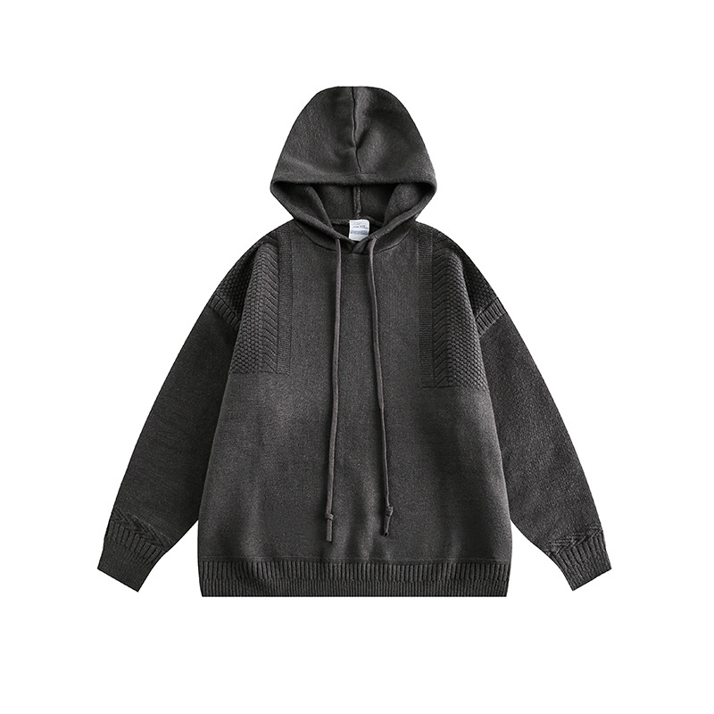Matching Oversized Color-Block Long Sleeve Hoodie