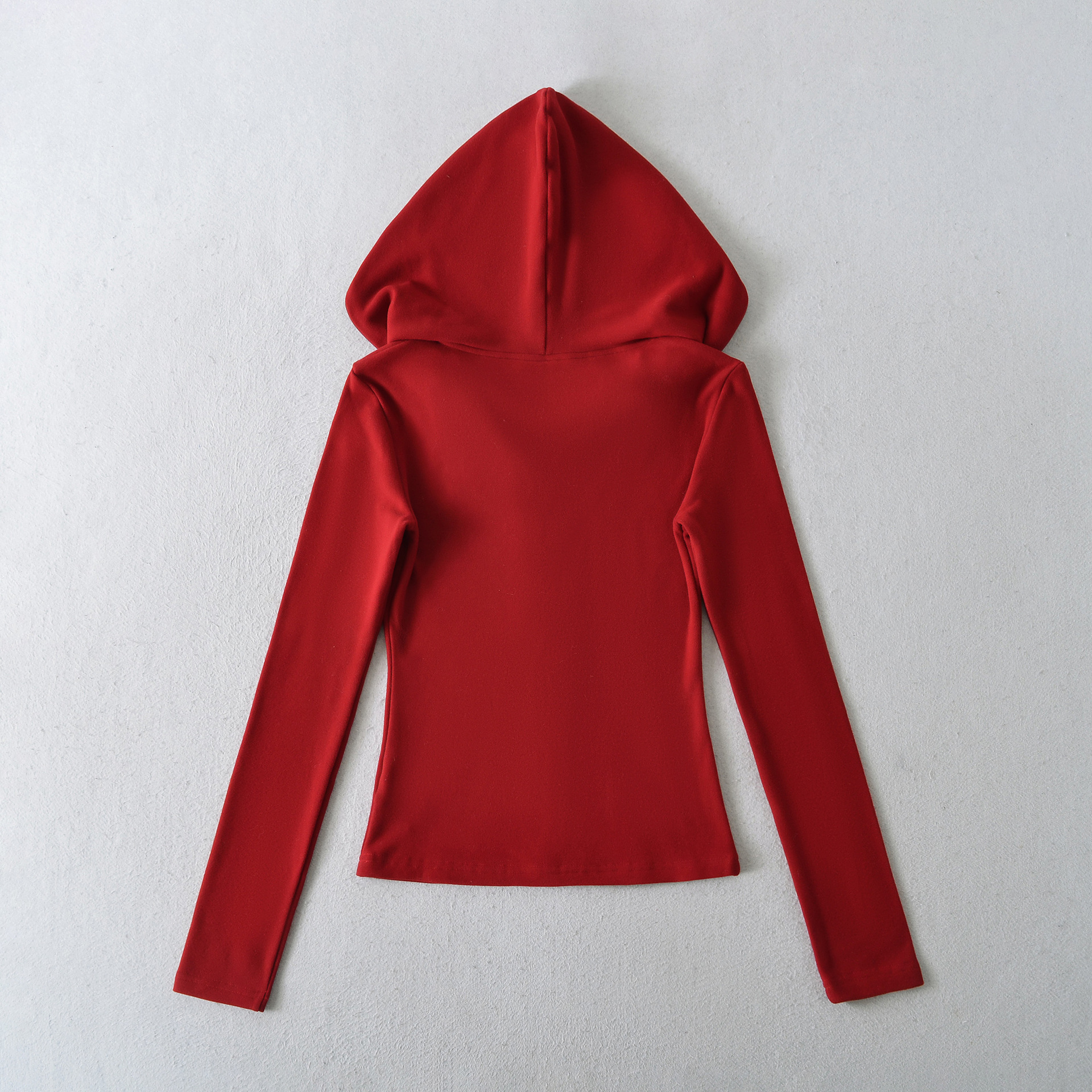 Form-Fitting Polyester Pullover Hoodie