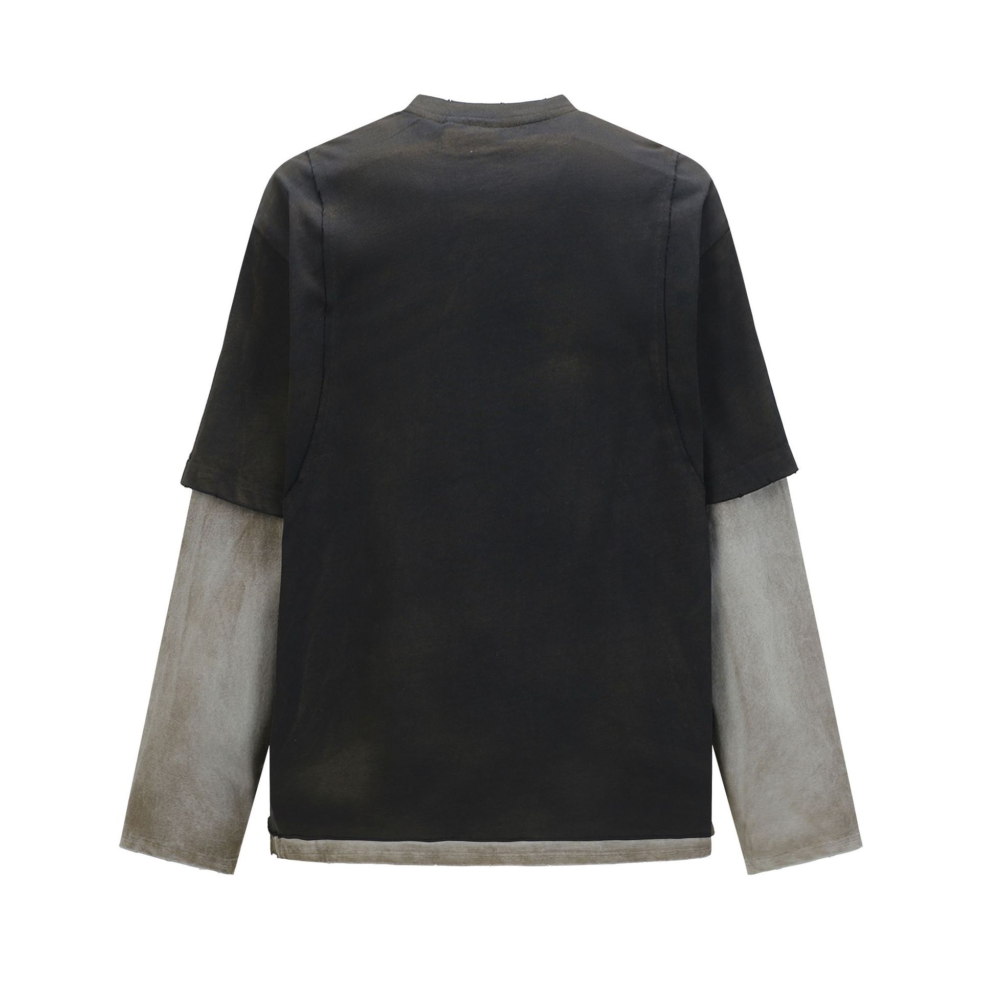 Wash and make two fake color blocked hoodies for men